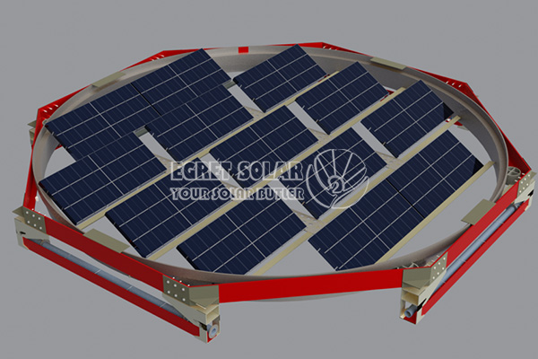Nggabungake PV ngambang karo panyimpenan energi udara kompres