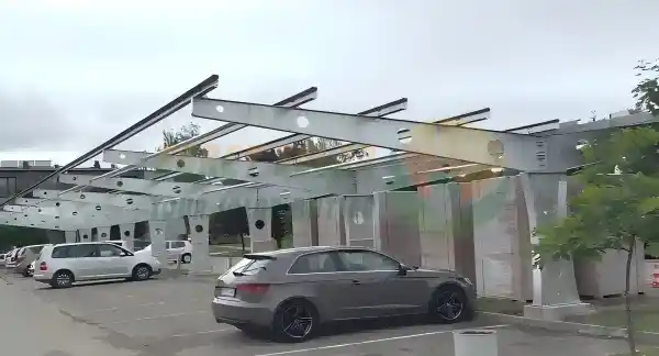 Sukses Rampung Proyek Carport Solar Double-Sided Eropa