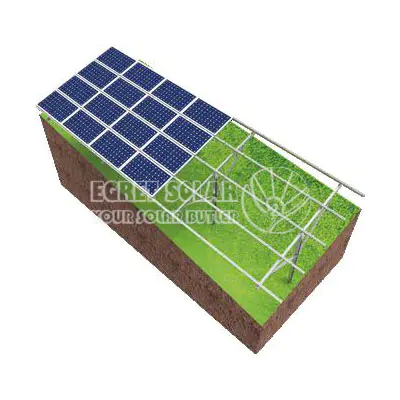 Solar Pile Foundation Ground Mounting System