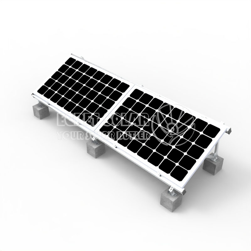 Sistem Pemasangan Atap Datar Ballast Solar