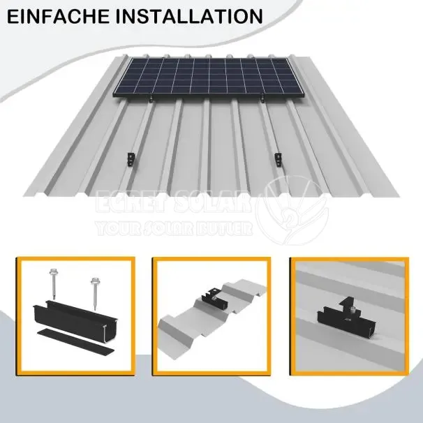 Kit Sistem Aluran Ireng U Rail Solar