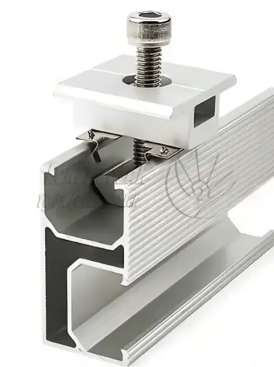 Solar Hollow Mid Clamp kanggo Panel PV